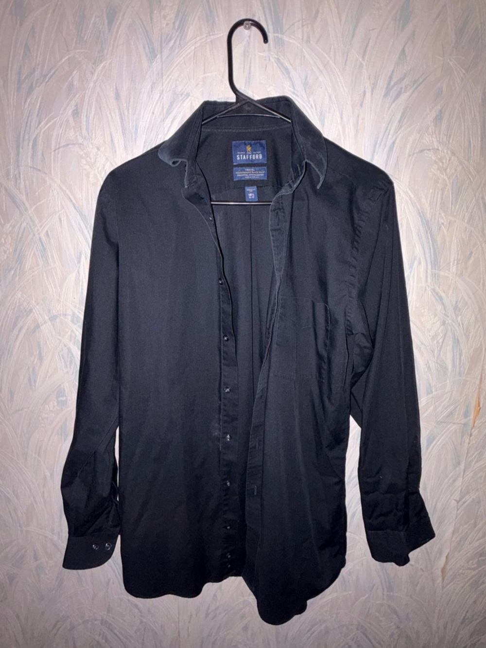 Stafford Black Men's Button-Up Shirt